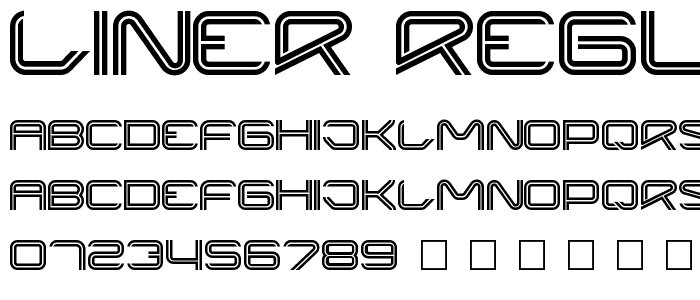 Liner Regular font